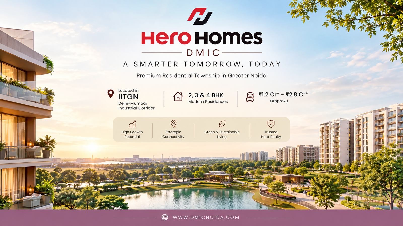 Hero Homes DMIC Greater Noida 17.3-Acre Residential Township