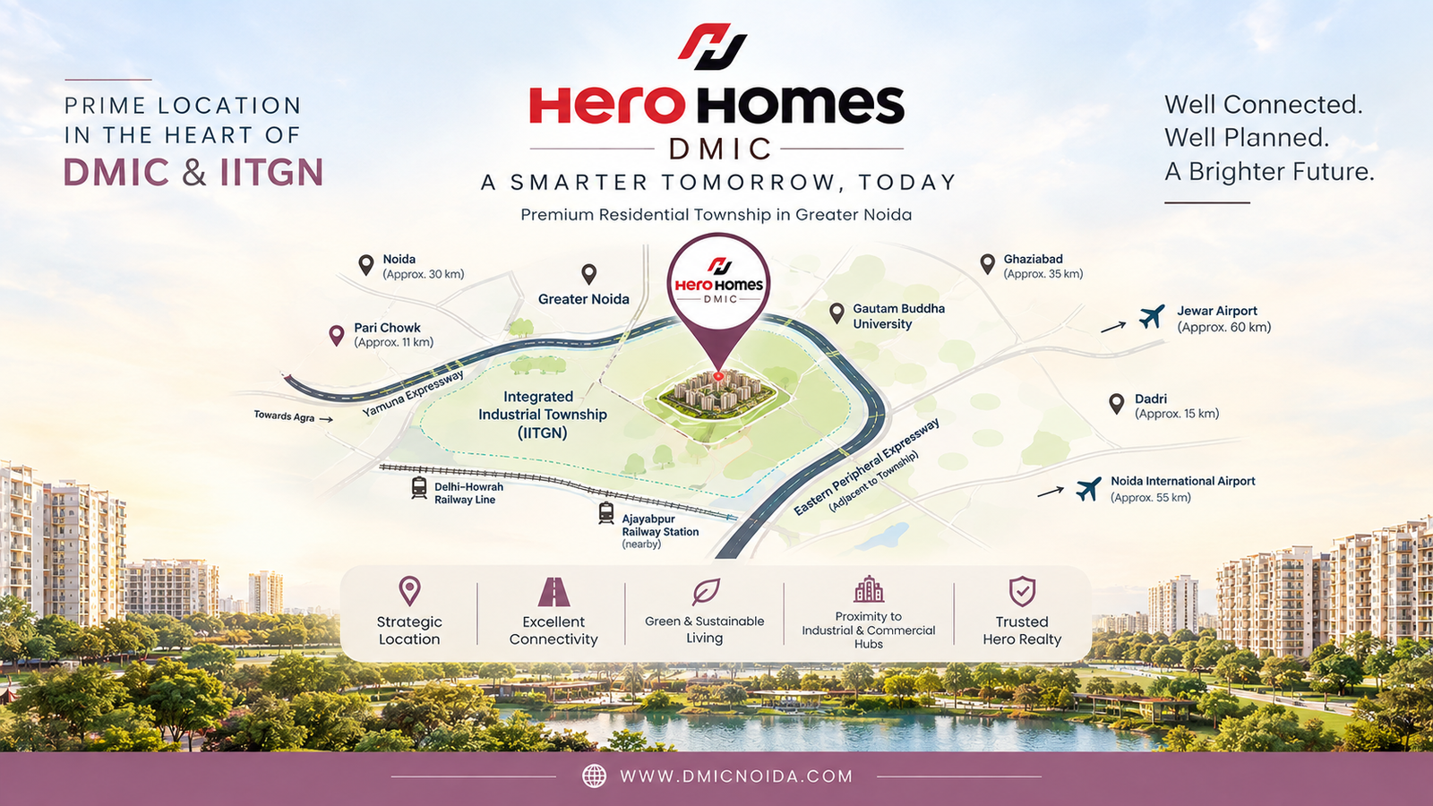 Hero Homes DMIC Greater Noida Situated Inside the Integrated Industrial Township